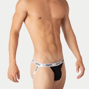 Awry Black Large Signature Jockstrap